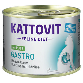 Abbildung Kattovit Feline Diet Gastro mit Pute 185 g - 12 Stck