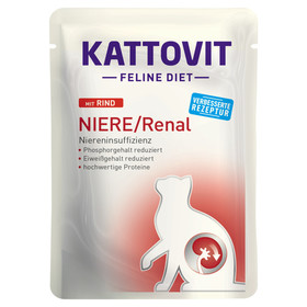 Abbildung Kattovit Feline Diet Niere/Renal mit Rind 85 g - 24 Stck
