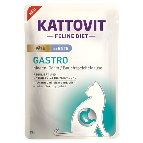 Kattovit Gastro Paté mit Ente 85 g - 10 Stück