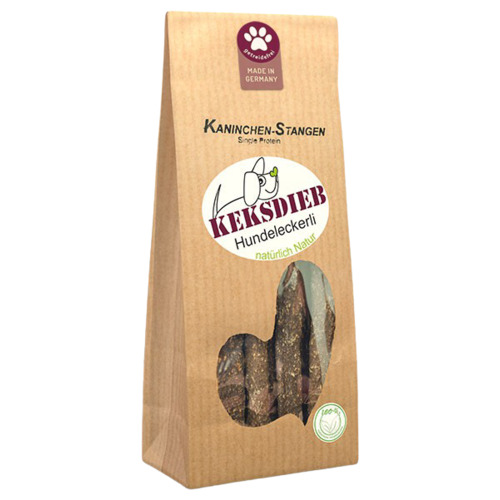 Keksdieb Kaninchenfleisch-Stangen getreidefrei 125 g