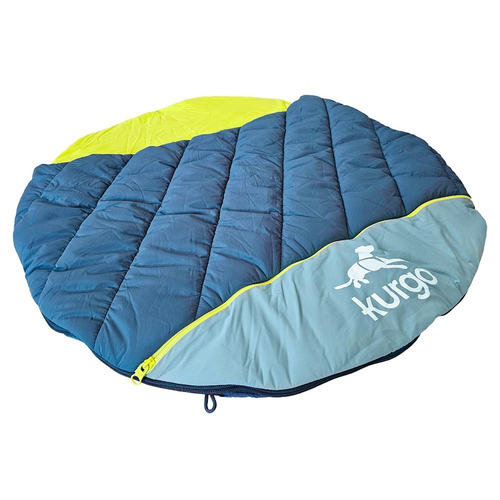 Kurgo Hunde-Schlafsack Canyon Puffer Pup Sack blau/grün