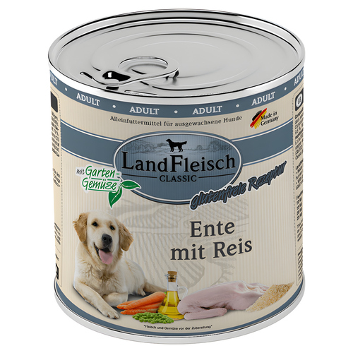 LandFleisch Classic Ente mit Reis & Gartengemüse 800 g - 6 Stück