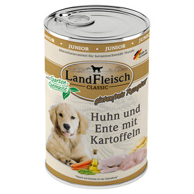 Abbildung LandFleisch Classic Junior Huhn, Ente & Kartoffeln mit Gartengemse 400 g - 6 Stck