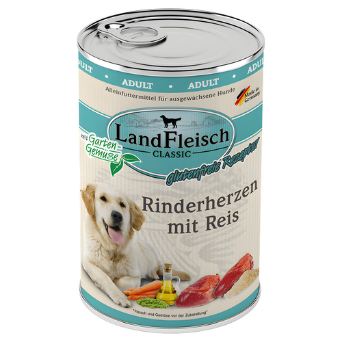 LandFleisch Classic Rinderherzen mit Reis 400 g - 6 Stück