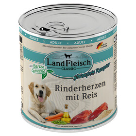 Abbildung LandFleisch Classic Rinderherzen mit Reis 800 g - 6 Stck