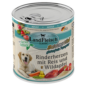 Abbildung LandFleisch Classic Rinderherzen mit Reis und Wildapfel 800 g - 6 Stck