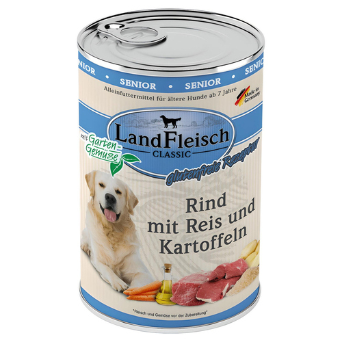 LandFleisch Classic Senior Rind mit Kartoffeln & Gartengemüse 400 g - 6 Stück