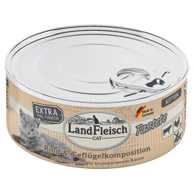 Abbildung LandFleisch Kitten Pastete Rind & Geflgelkomposition 100 g - 6 Stck