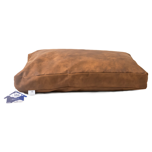 Lets Sleep Plush Pillow Hundebett cognac, Größe: L
