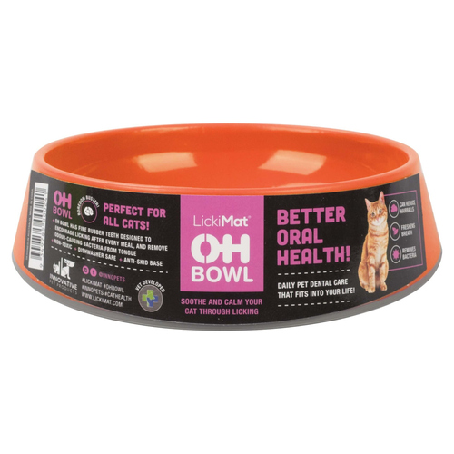 LickiMat Futternapf OH Bowl Cat orange
