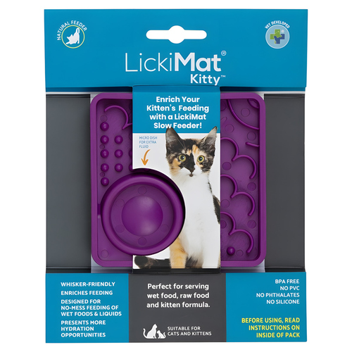 LickiMat Kitty purple