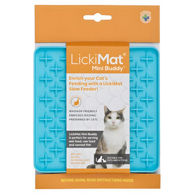 Abbildung LickiMat Mini Buddy Cat turquoise
