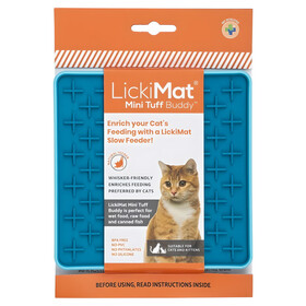 Abbildung LickiMat Mini Buddy Tuff Cat turquoise