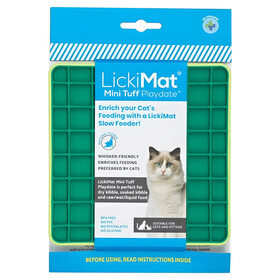 Abbildung LickiMat Mini Playdate Tuff Cat green