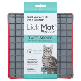 Abbildung LickiMat Playdate Tuff Cat red