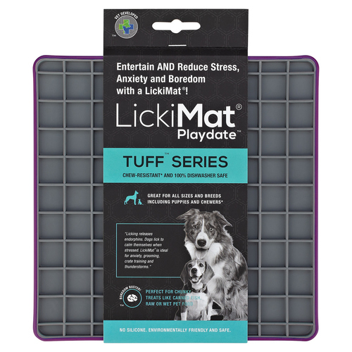 Produktbild von LickiMat Antischlingnapf Playdate Tuff Leckmatte für Hunde - 20 cm