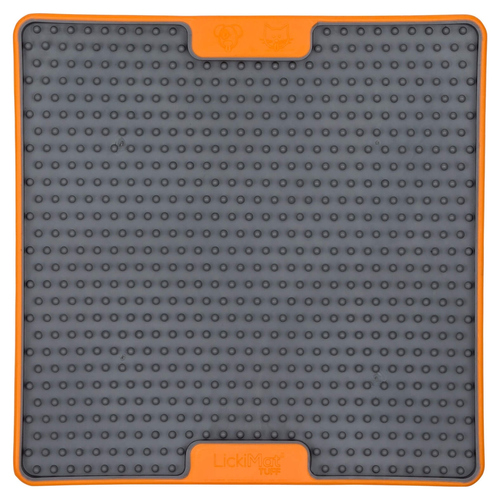 LickiMat Soother Tuff Cat orange