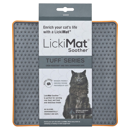 weitere Abbildung LickiMat Soother Tuff Cat orange