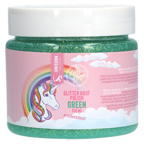 Abbildung Lucky Horse Glitzer Huflack grn 150 ml