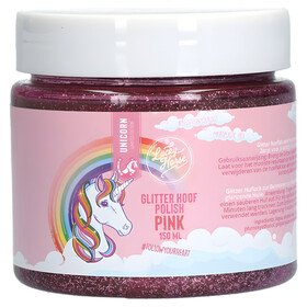 Abbildung Lucky Horse Glitzer Huflack rosa 150 ml