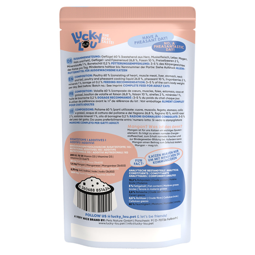 weitere Abbildung Lucky Lou Lifestage Adult Geflgel & Fasan 125 g