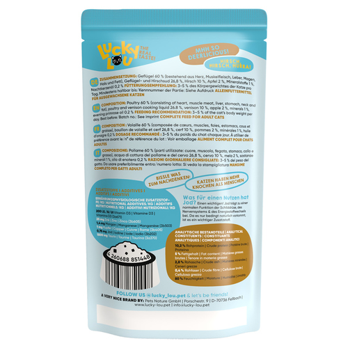 weitere Abbildung Lucky Lou Lifestage Adult Geflgel & Hirsch 125 g