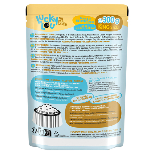 weitere Abbildung Lucky Lou Lifestage Adult Geflgel & Hirsch 300 g