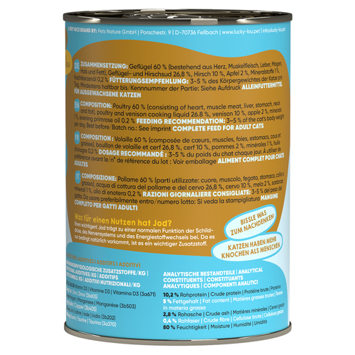 weitere Abbildung Lucky Lou Lifestage Adult Geflgel & Hirsch 400 g