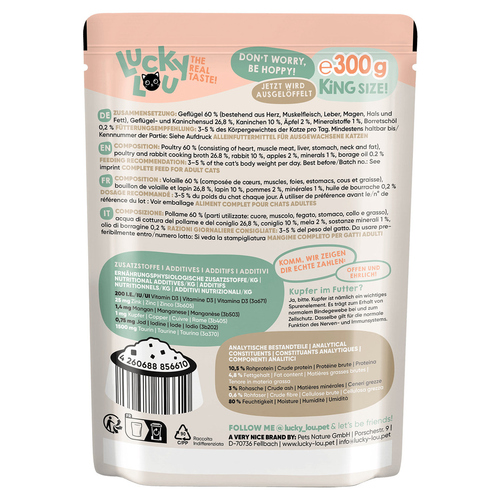 weitere Abbildung Lucky Lou Lifestage Adult Geflgel & Kaninchen 300 g