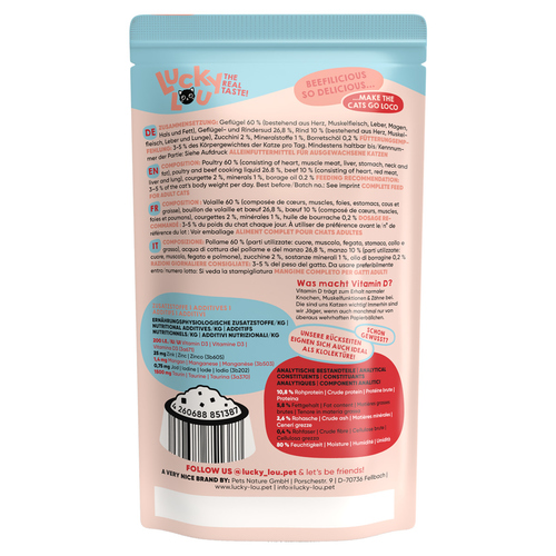 weitere Abbildung Lucky Lou Lifestage Adult Geflgel & Rind 125 g