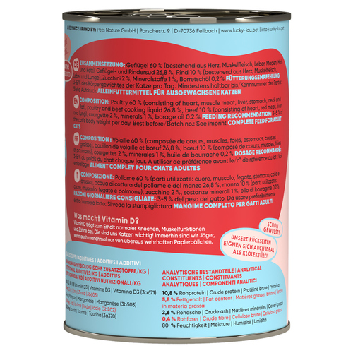 weitere Abbildung Lucky Lou Lifestage Adult Geflgel & Rind 400 g