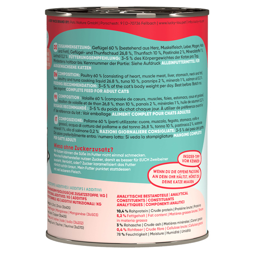 weitere Abbildung Lucky Lou Lifestage Adult Geflgel & Thunfisch 400 g