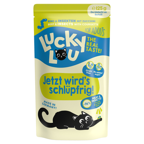 Lucky Lou Adult Rind & Insekt: Nassfutter fr Katzen