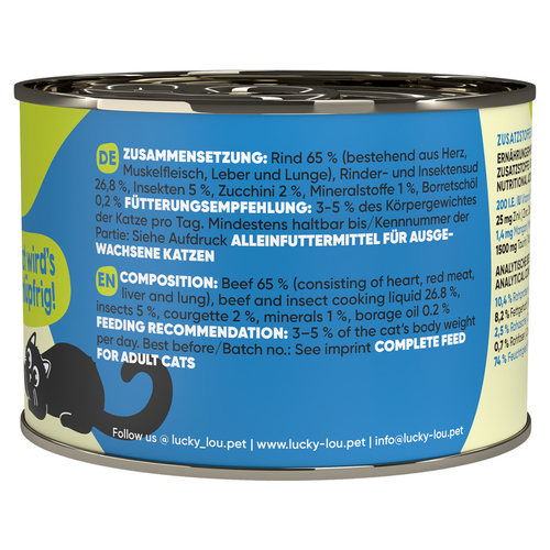 weitere Abbildung Lucky Lou Lifestage Adult Rind & Insekten 200 g