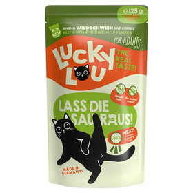 Abbildung Lucky Lou Lifestage Adult Rind & Wildschwein 125 g