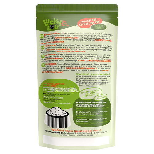 weitere Abbildung Lucky Lou Lifestage Adult Rind & Wildschwein 125 g