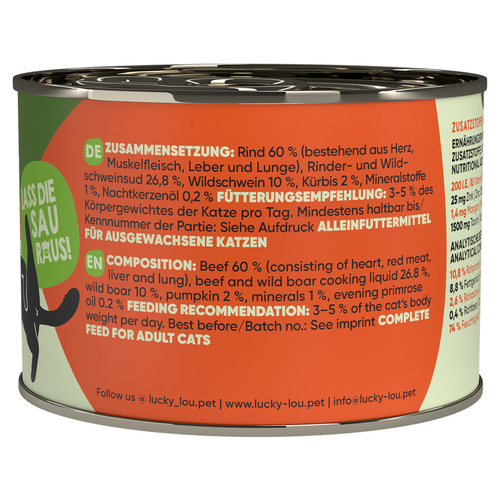 weitere Abbildung Lucky Lou Lifestage Adult Rind & Wildschwein 200 g
