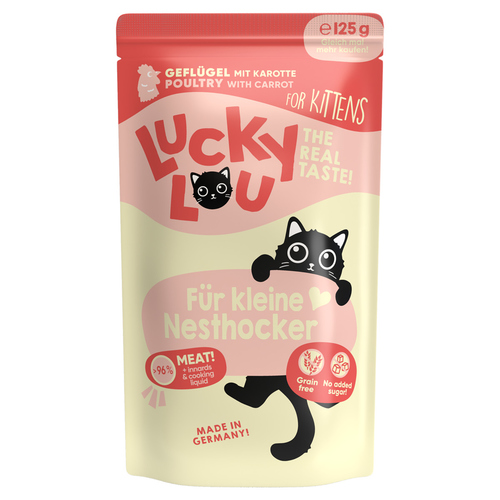 Lucky Lou Lifestage Kitten Geflügel 125 g