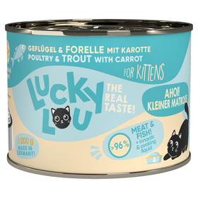 Abbildung Lucky Lou Lifestage Kitten Geflgel & Forelle 200 g