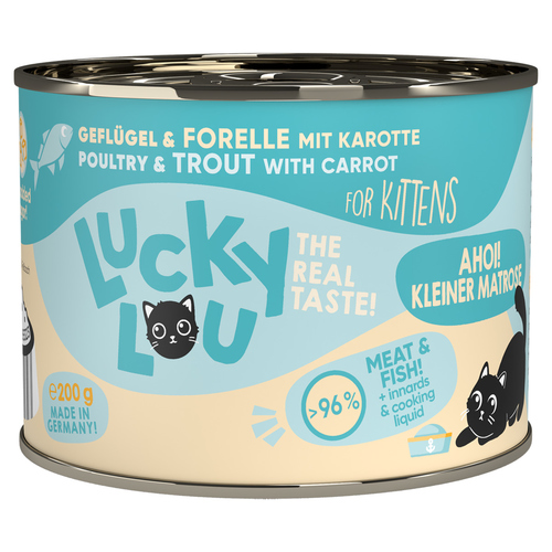 Lucky Lou Lifestage Kitten Geflügel & Forelle 200 g