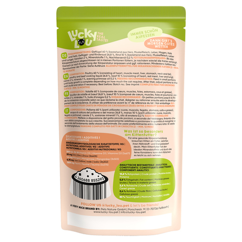 weitere Abbildung Lucky Lou Lifestage Kitten Geflgel & Rind 125 g