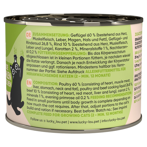 weitere Abbildung Lucky Lou Lifestage Kitten Geflgel & Rind 200 g