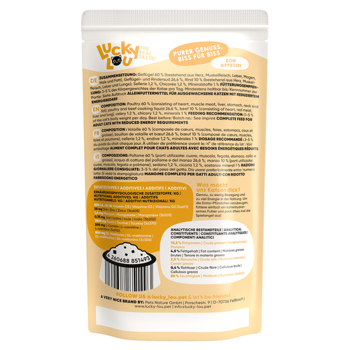 weitere Abbildung Lucky Lou Lifestage Sterilized Geflgel & Rind 125 g