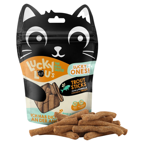 Produktbild von Lucky Ones Sticks Huhn & Forelle - 8 x 80 g
