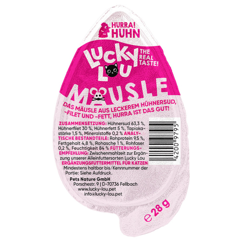 weitere Abbildung Lucky Lou Musle Huhn 28 g