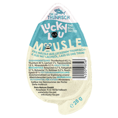 weitere Abbildung Lucky Lou Musle Thunfisch 28 g