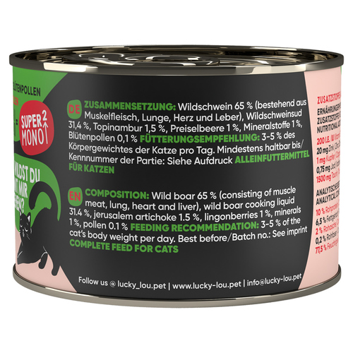 weitere Abbildung Lucky Lou SuperMono Wildschwein 200 g