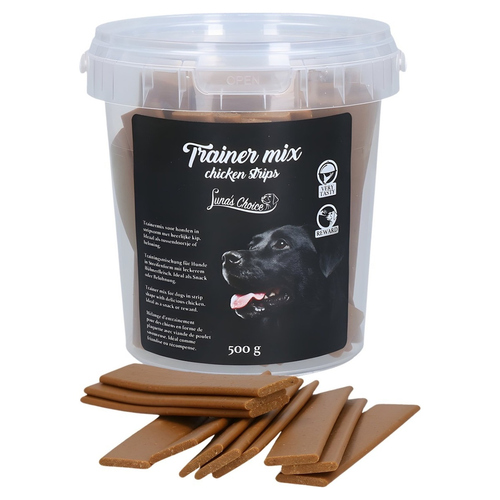 Lunas Choice Hundesnack Trainer Mix Chicken Strips 500 g