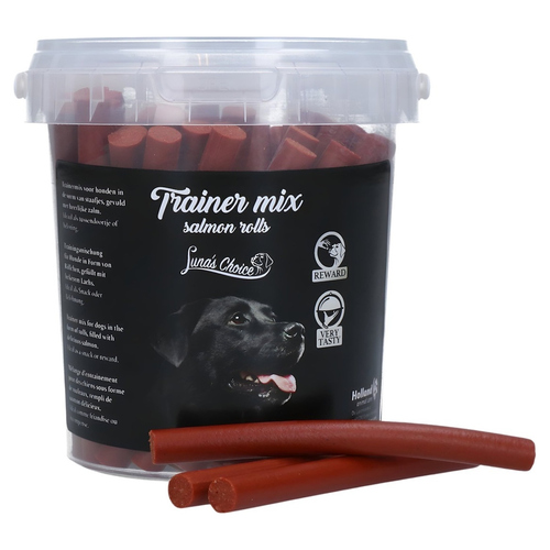 Lunas Choice Hundesnack Trainer Mix Lachsröllchen 500 g