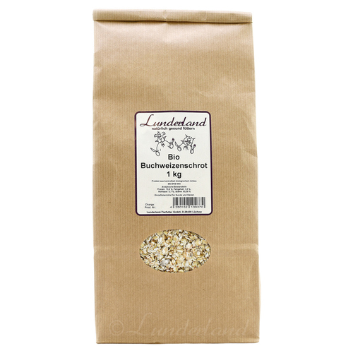Lunderland Bio-Buchweizenschrot 1 kg für Hunde